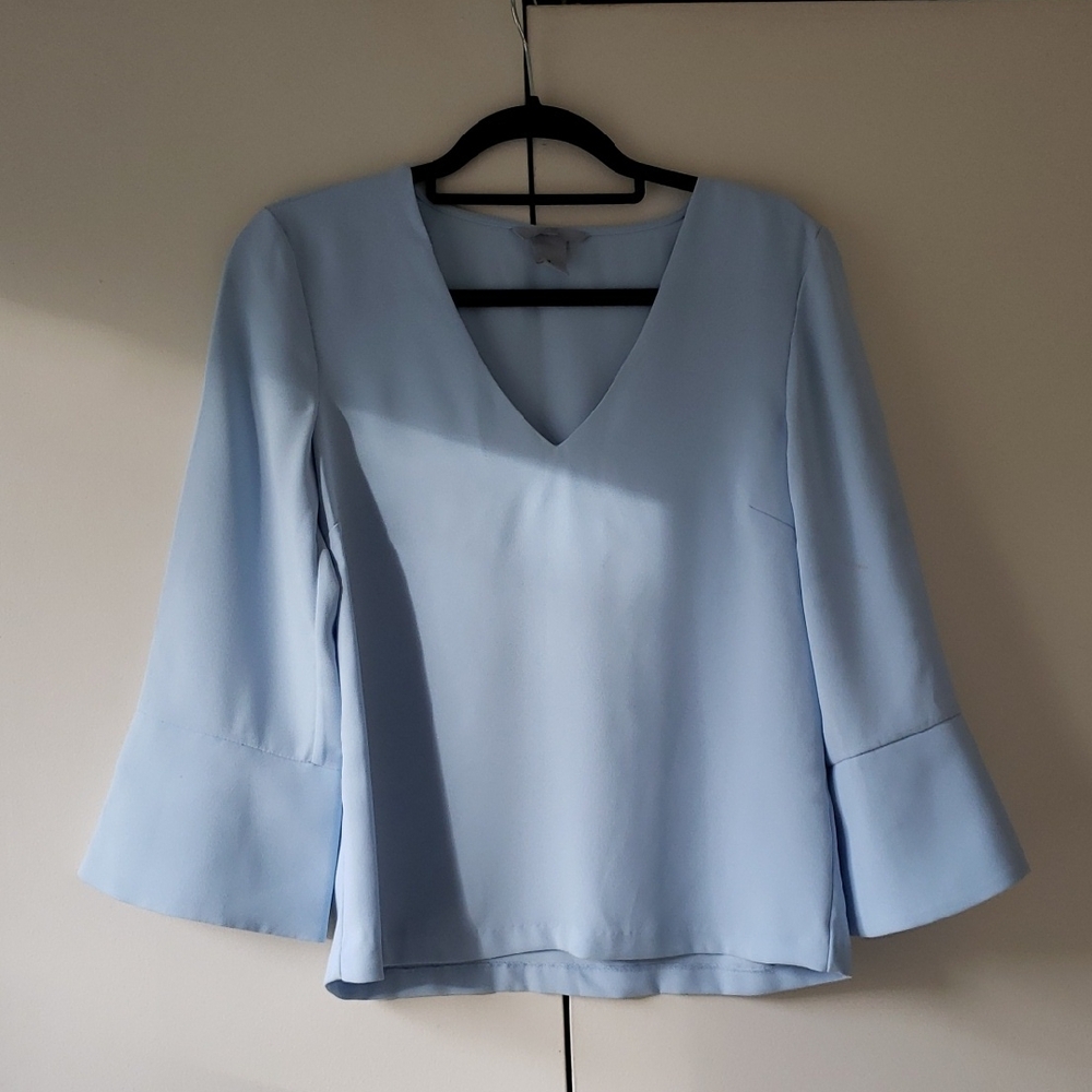 H&M Light Blue Top